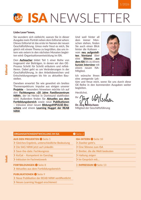 ISA-Newsletter 01/2026