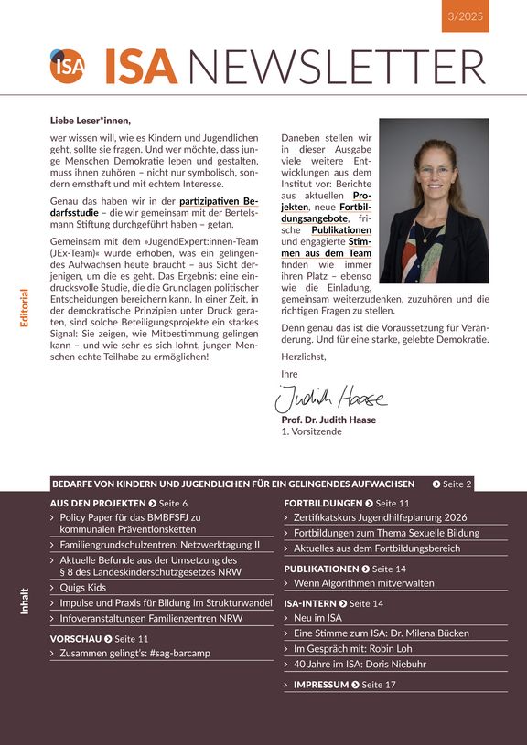 ISA-Newsletter 03/2025